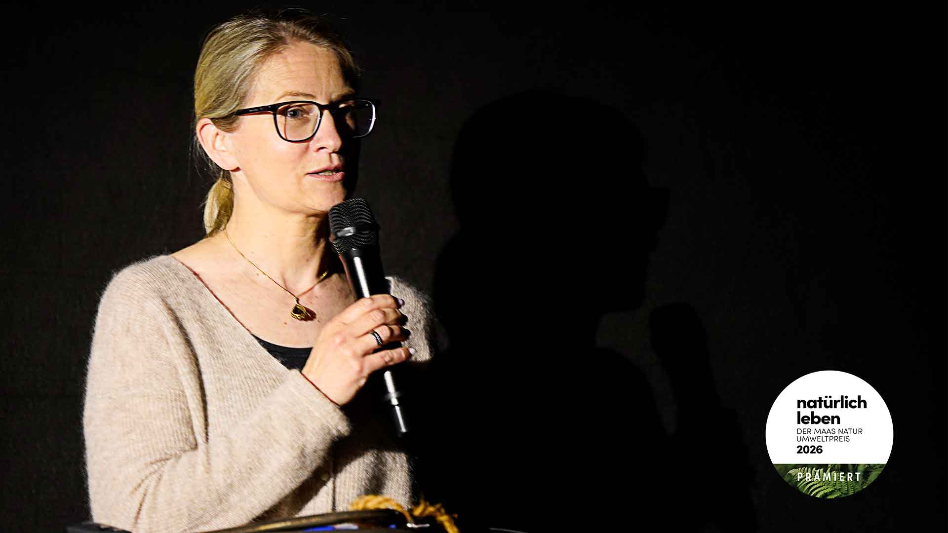 Moderatorin des Festakts Christiane Bode bei der Umweltpreis-Gala zum Maas Natur Umweltpreis 2026