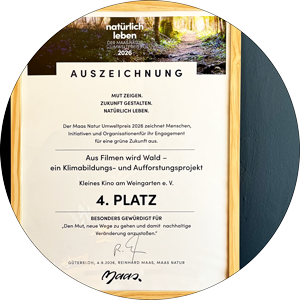 Urkunde Maas Natur Umweltpreis